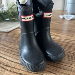 Hunter Kids Classic Black Rain Boots